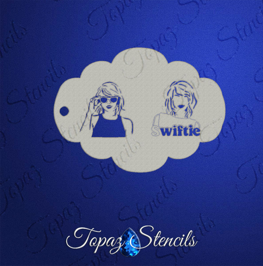 Swiftie Silhouettes stencil
