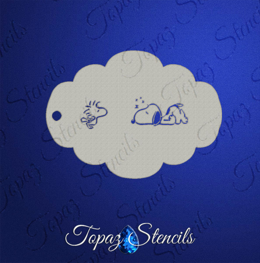 Sleepin' Snoopy stencil
