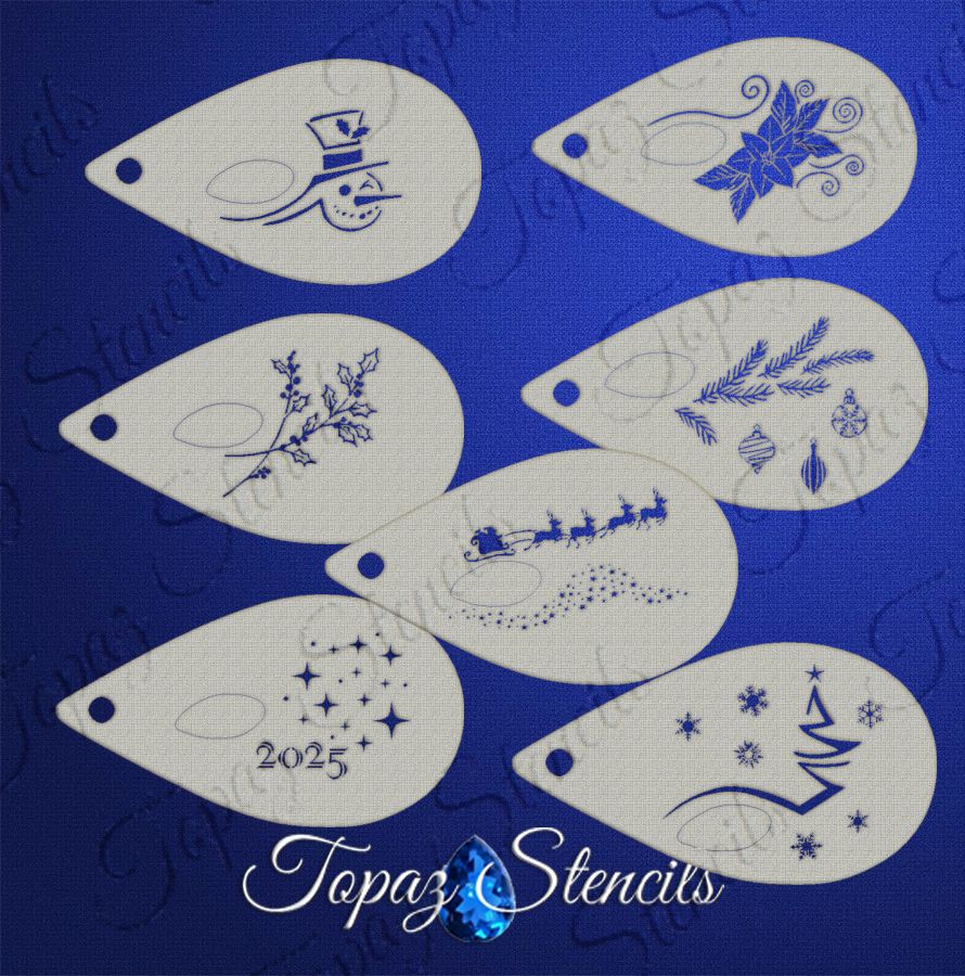 Elisa's Enchanted Christmas Eyes stencil