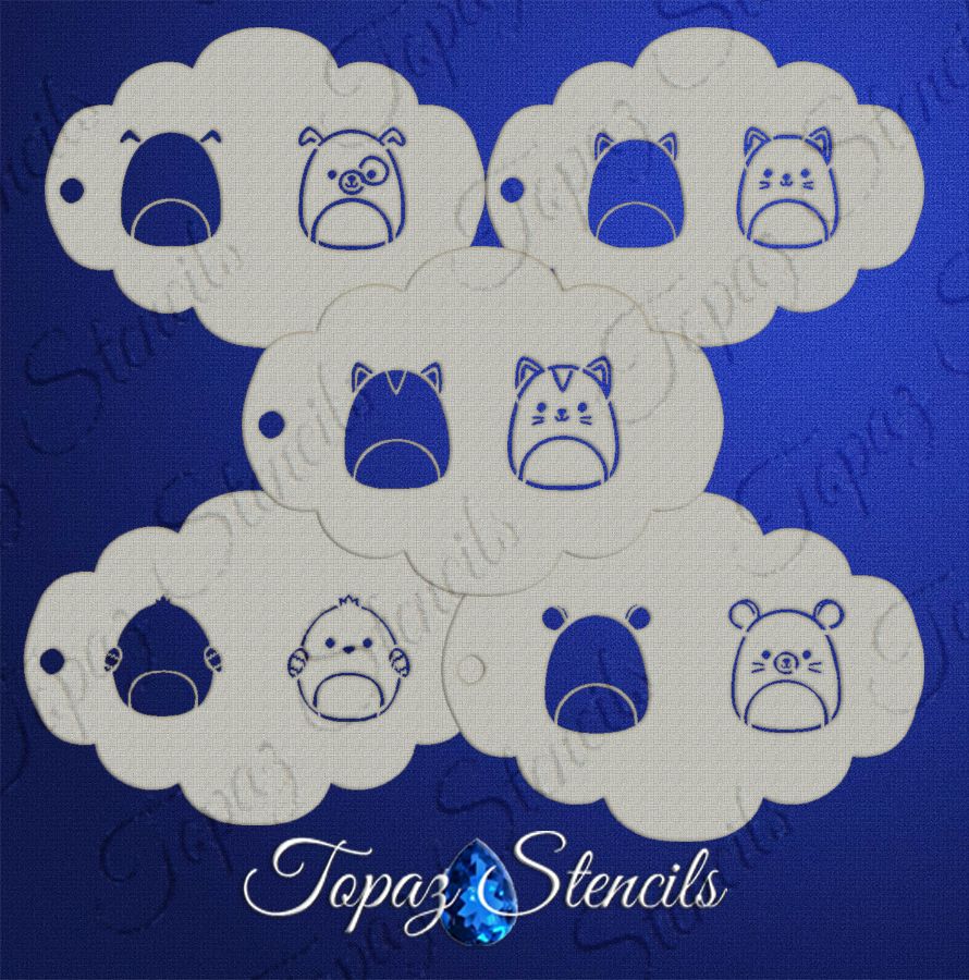 Squishmallo - Domestic Pets stencil