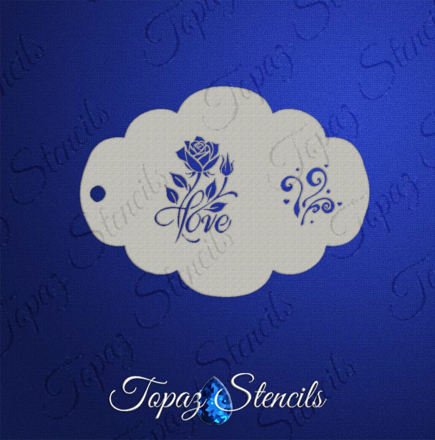 Love Rose stencil