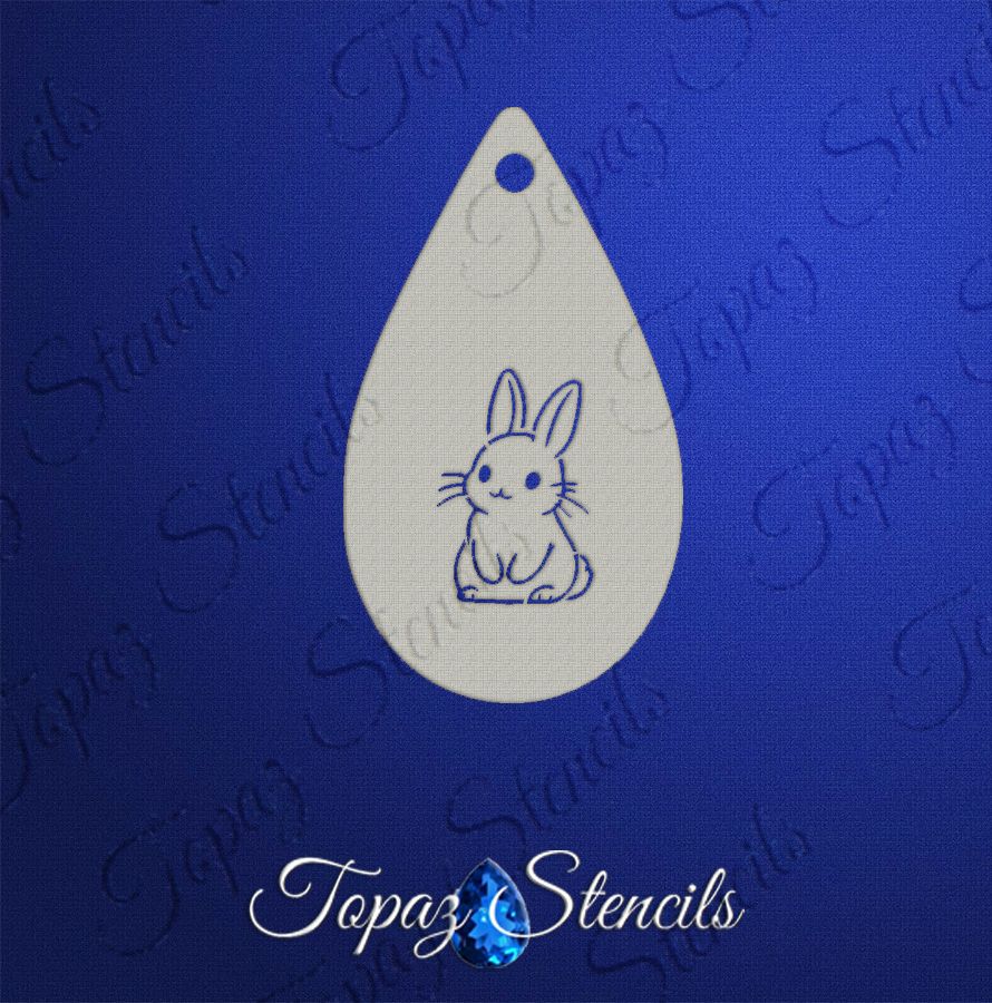 Chubby Bunny stencil