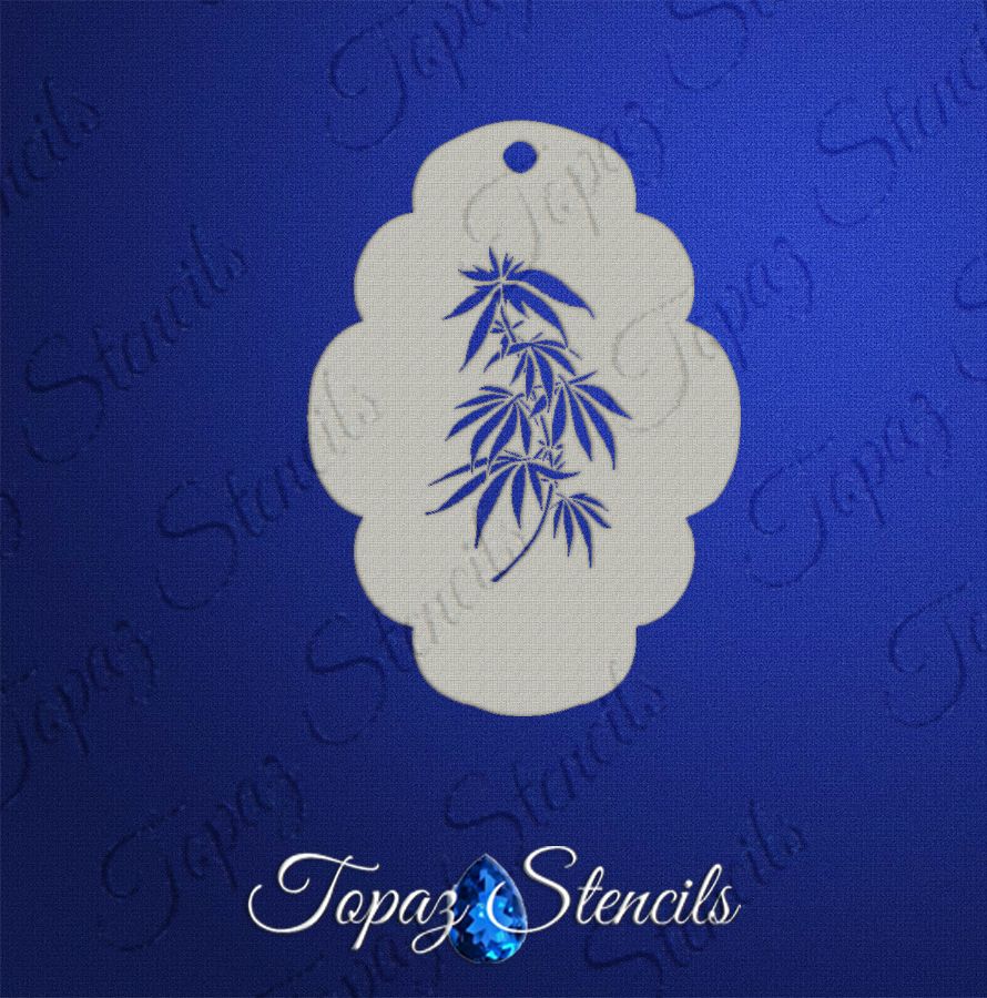 Cannabis Plant stencil