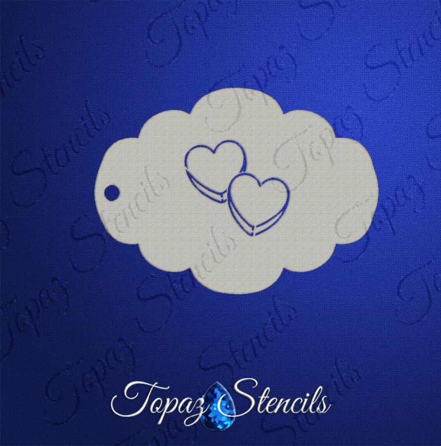 Candy Hearts stencil