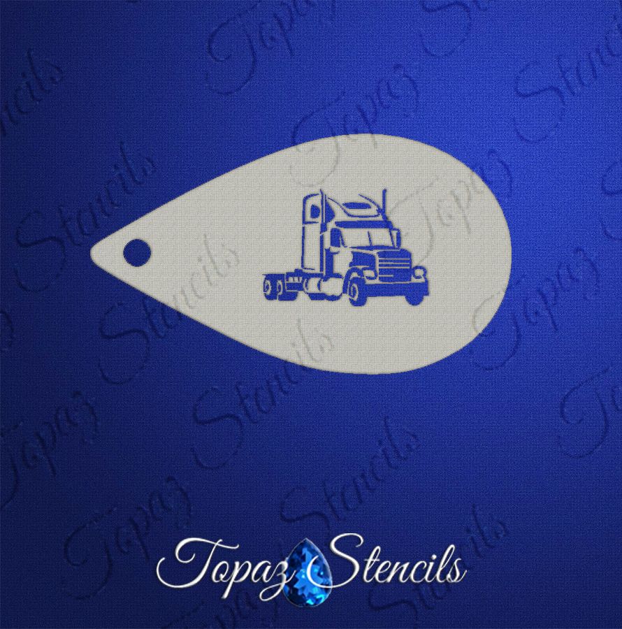 Semi Truck stencil