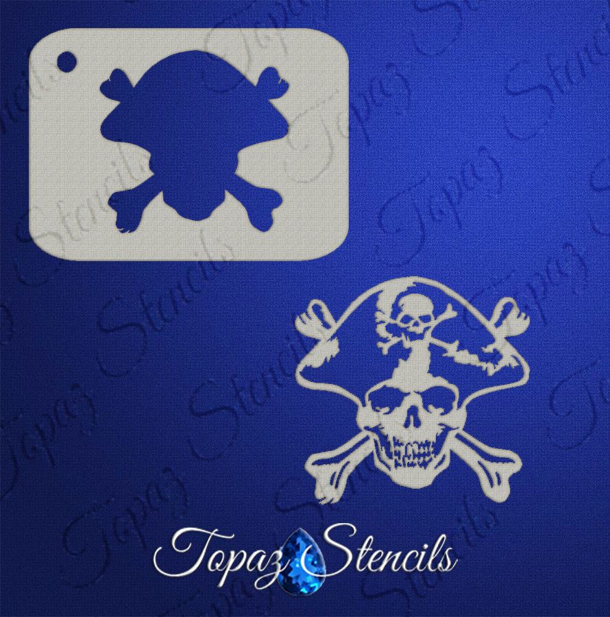 B&T Pirate Skull stencil