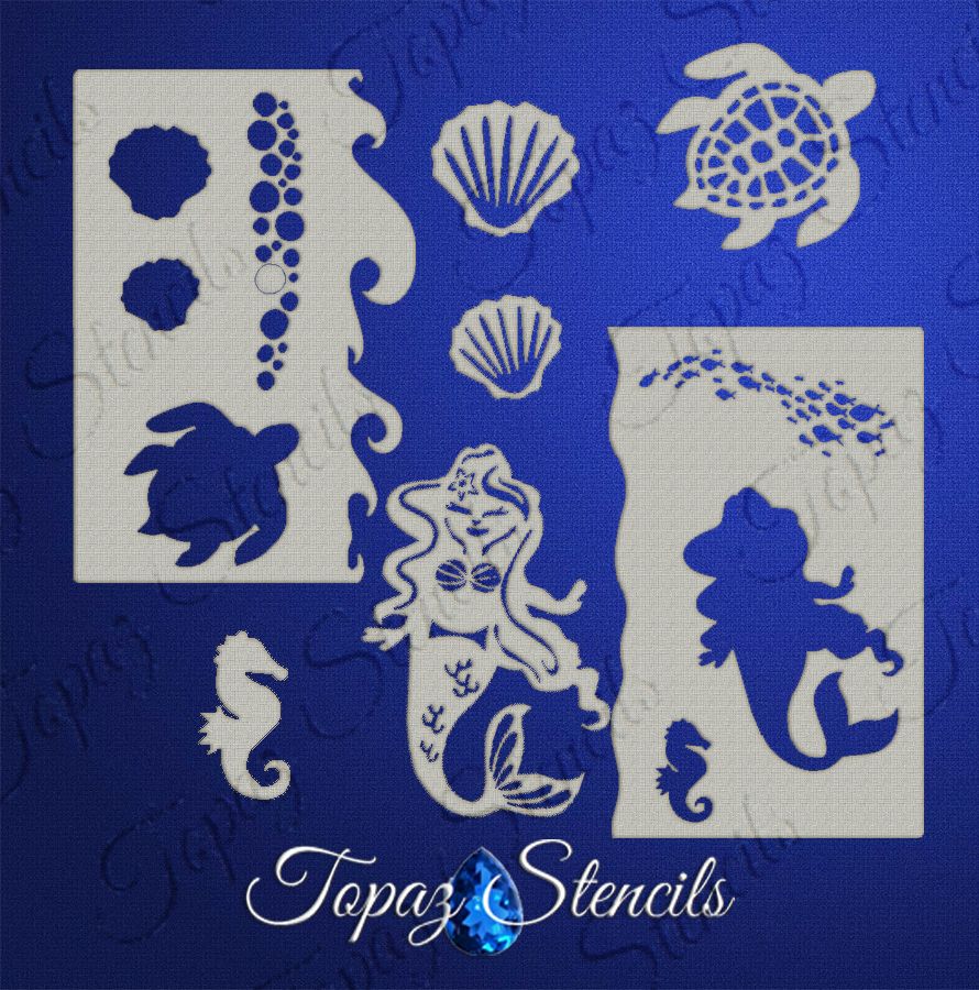 B&T Mermaid Theme stencil