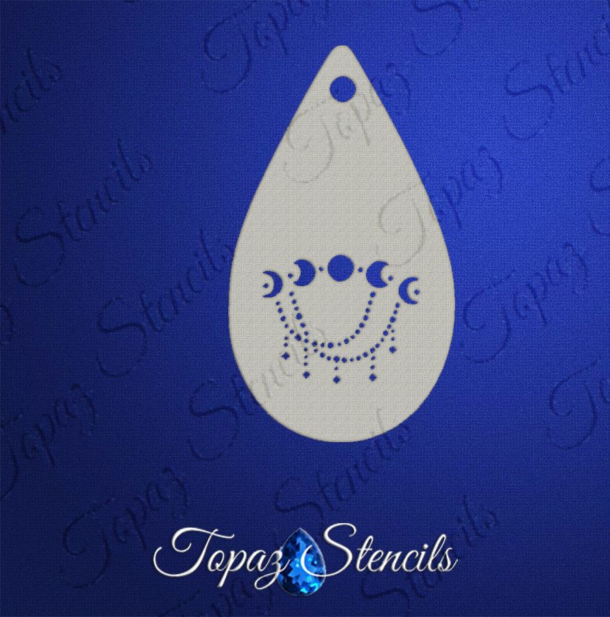 Moon Phase Drape stencil