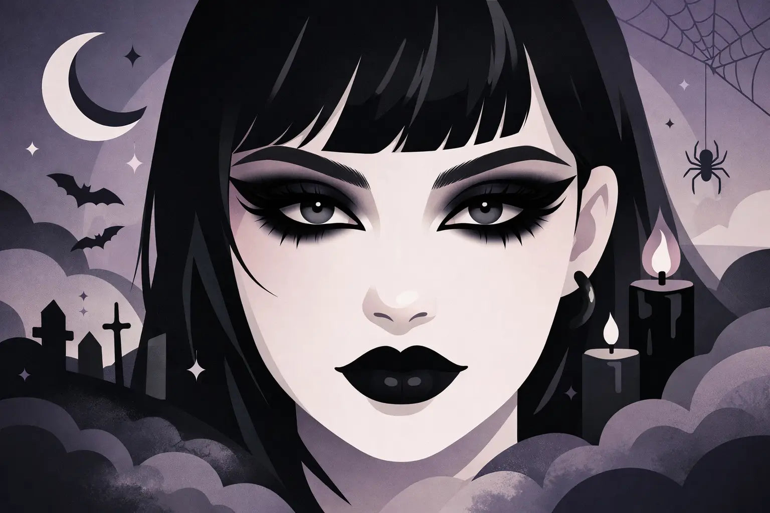 Goth Makeup for Hooded Eyes That Hits Hard