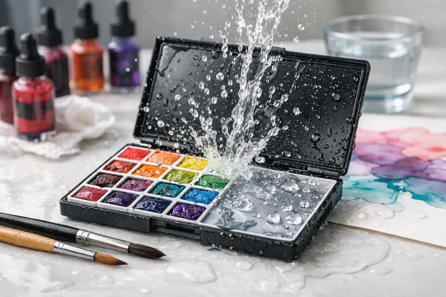 Are Alcohol Palettes Waterproof? What Artists Need