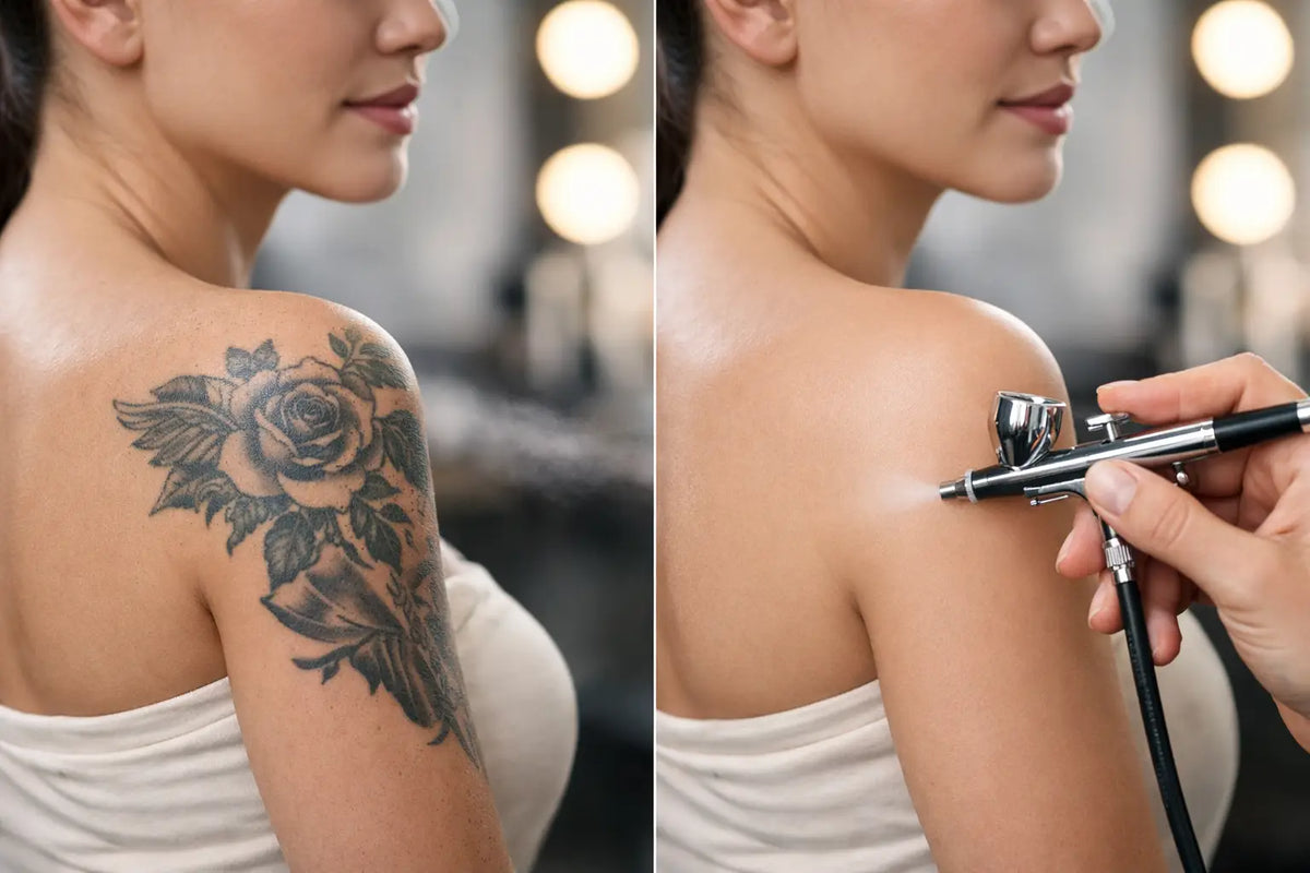 Can Airbrush Makeup Cover Tattoos? The Real Test
