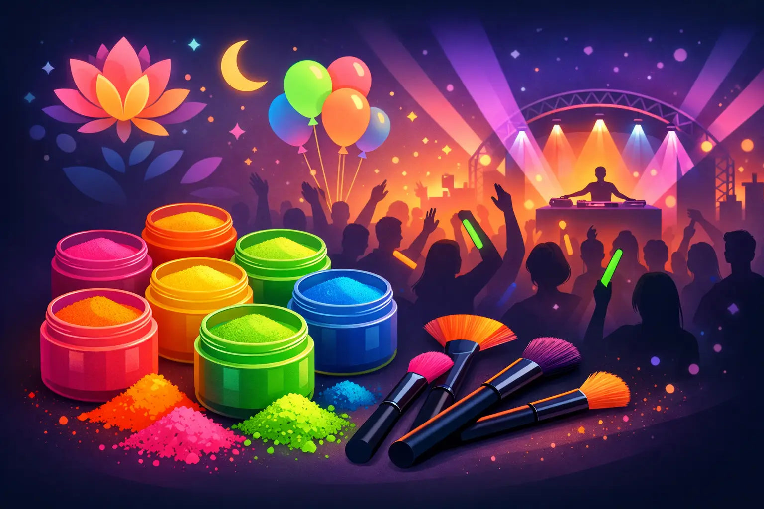 7 Best Neon Pigments for Festivals