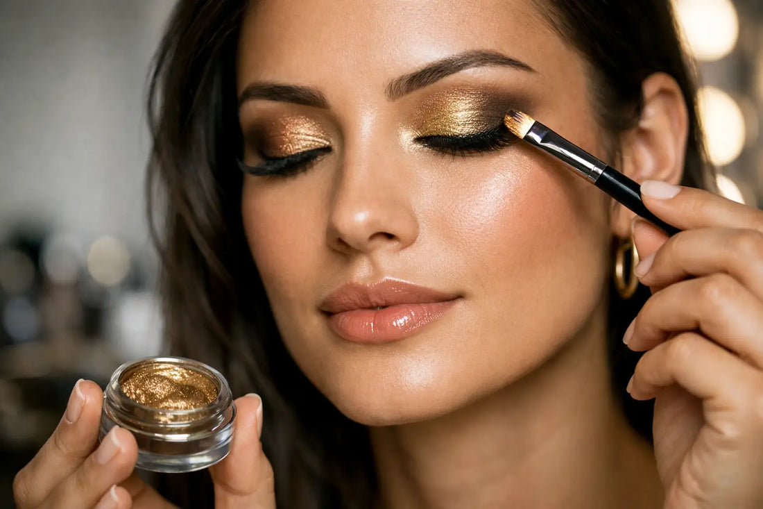 How to Apply Metallic Cream Eyeshadow Boldly