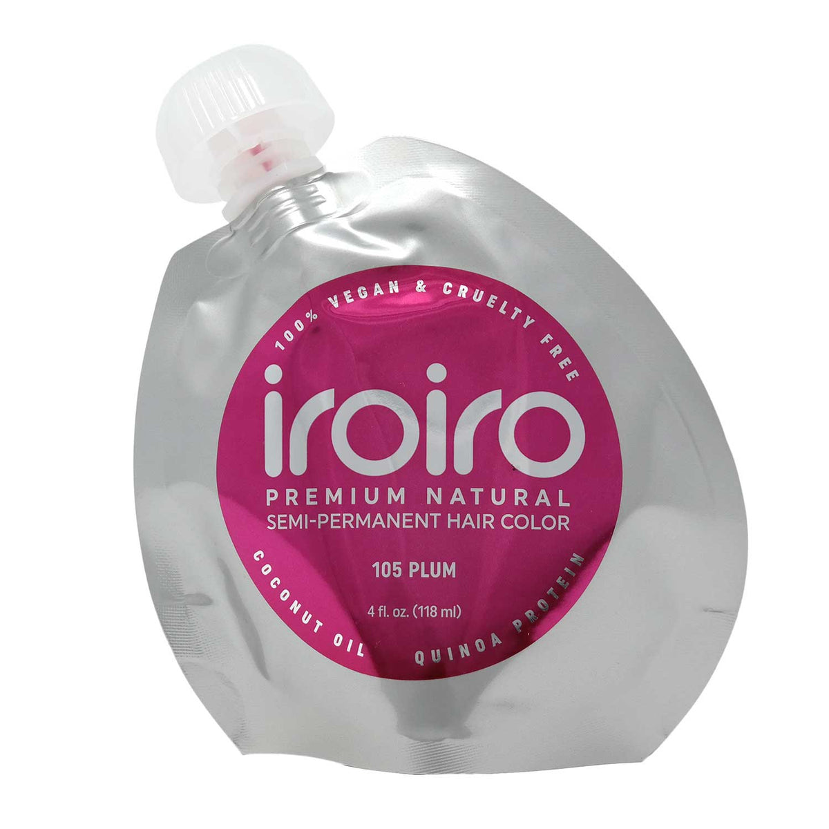 IroIro Premium Semi-Permanent Hair Color 4oz - 105 Plum