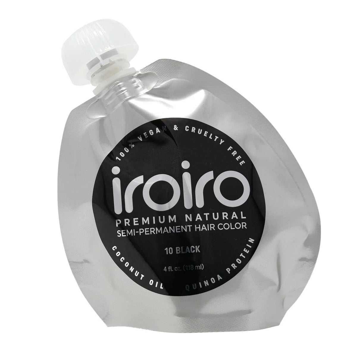 IroIro Premium Semi-Permanent Hair Color 4oz - 10 Black