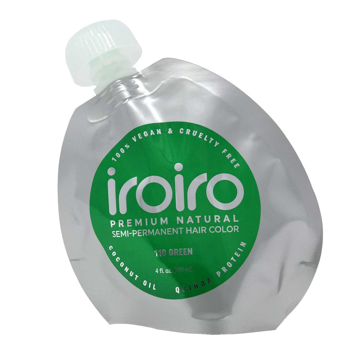 IroIro Premium Semi-Permanent Hair Color 4oz - 110 Green