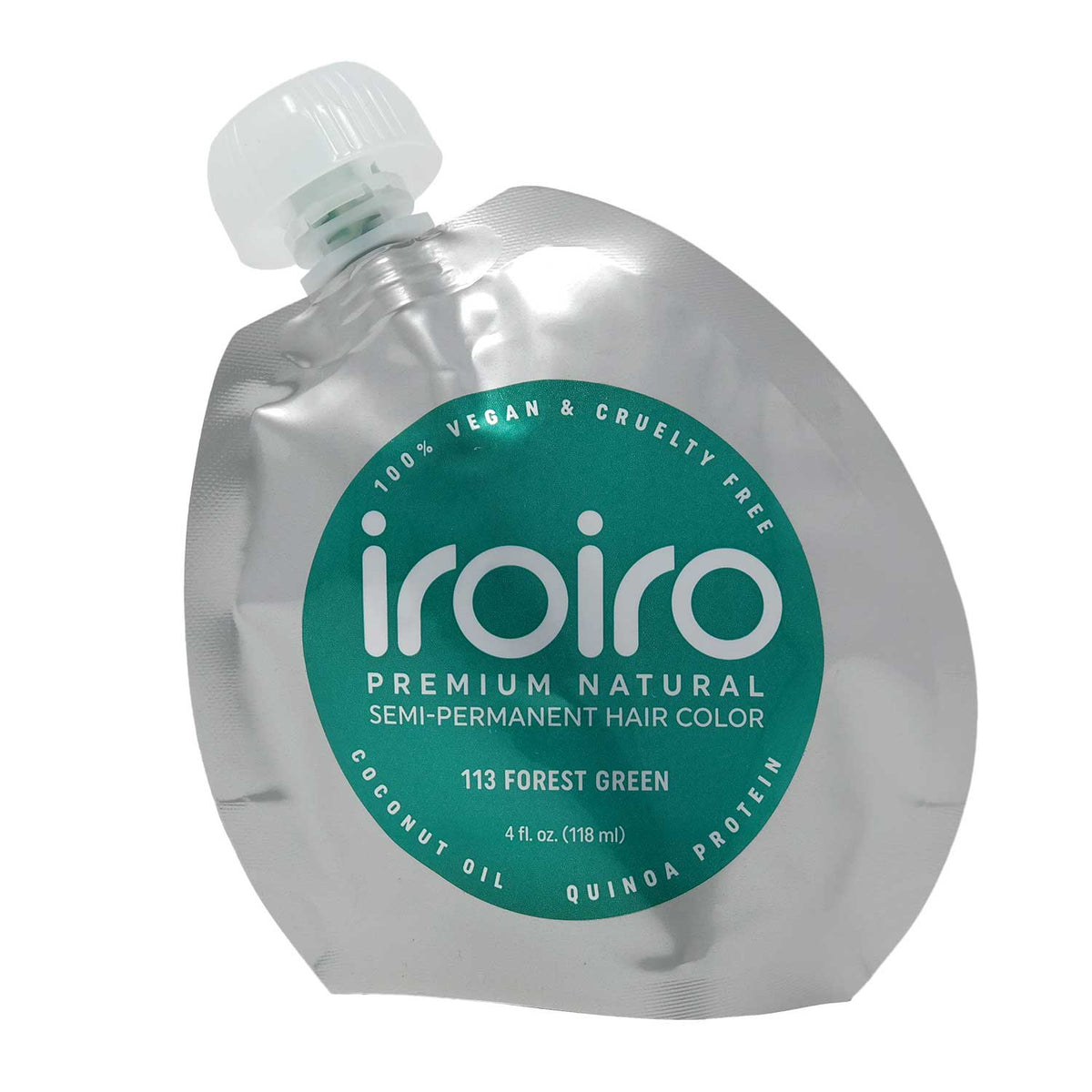 IroIro Premium Semi-Permanent Hair Color 4oz - 113 Forest Green
