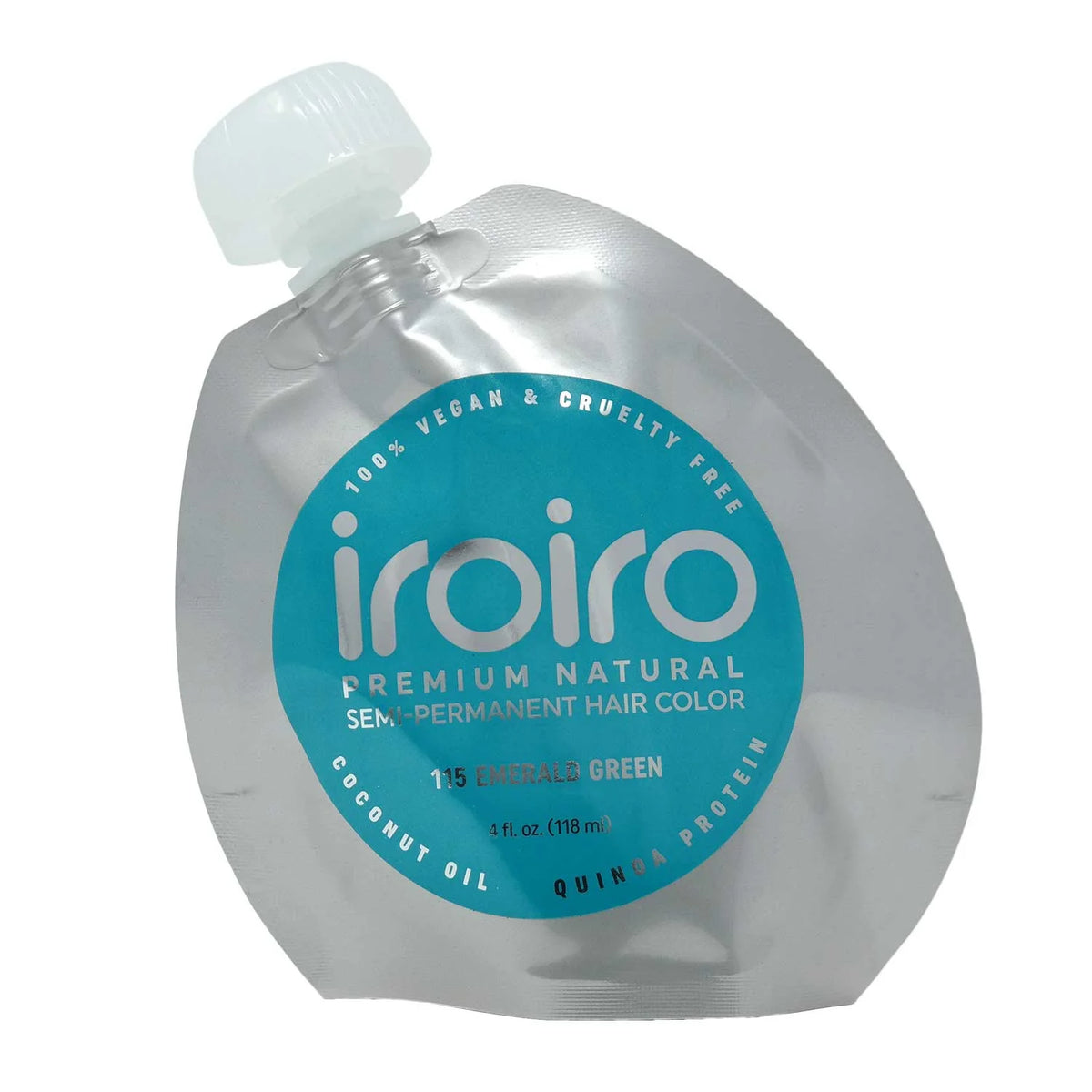 IroIro Premium Semi-Permanent Hair Color 4oz - 115 Emerald Green