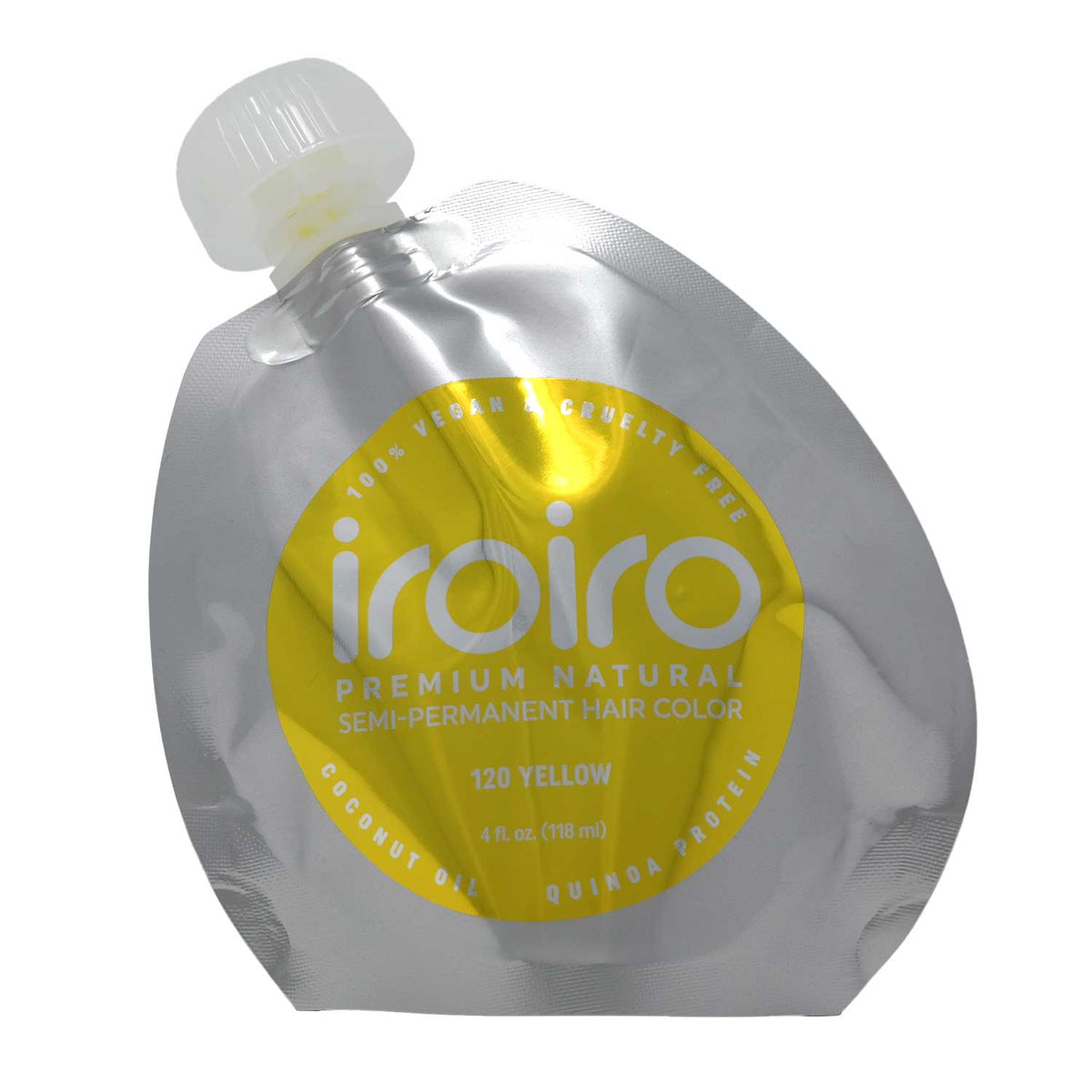 IroIro Premium Semi-Permanent Hair Color 4oz - 120 Yellow