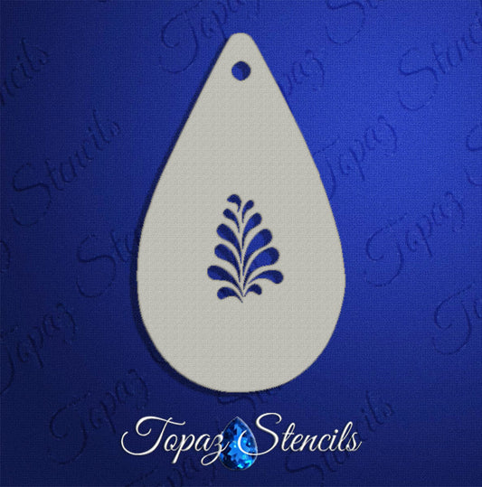 Teardrop Leaf Stencil