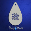Broken Chevron Texture stencil