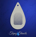 Halftone Squares stencil