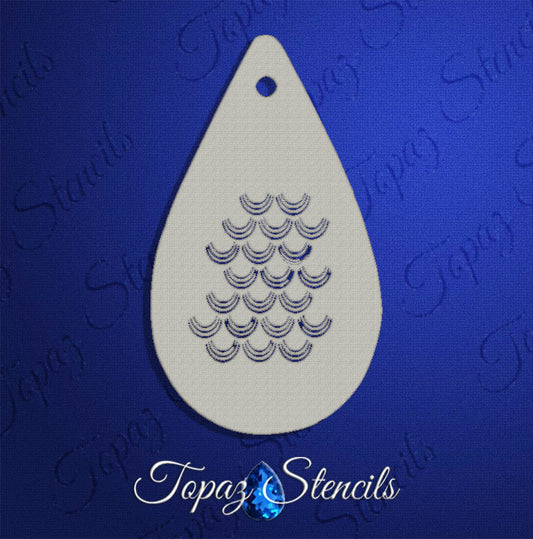 Fancy Scales Stencil