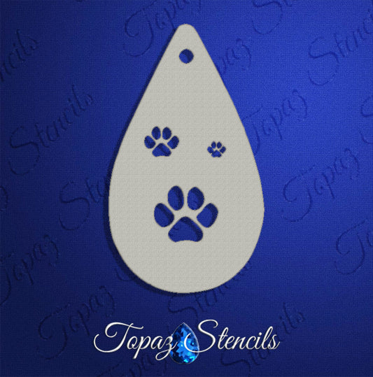 Paw Prints Stencil