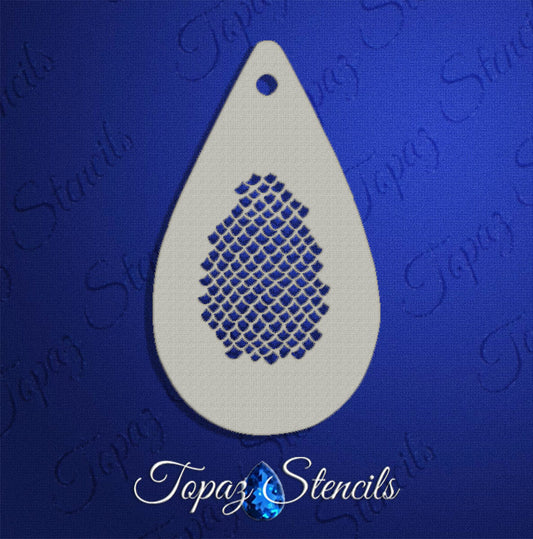 Reptile Scales Stencil