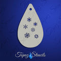 Snowflakes 3 stencil