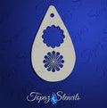 2-Step Flower stencil