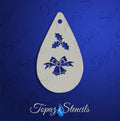 Christmas Bells and Holly stencil