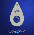 Basketball stencil