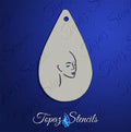 Feminine Profile stencil