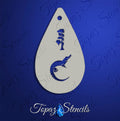 Gator and Swamp Tree stencil