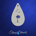 Palm Tree and Birds stencil