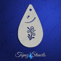 Drops and Swirls stencil