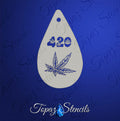 420 Cannabis stencil