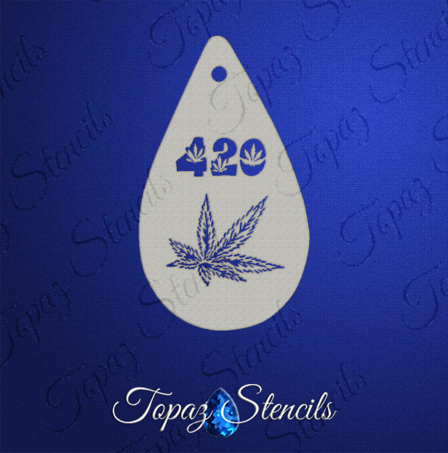 420 Cannabis Stencil