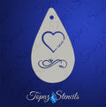 Love Heart stencil