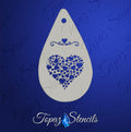 Heart of Hearts stencil