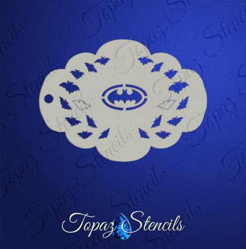 Batman Mirror Eyes stencil