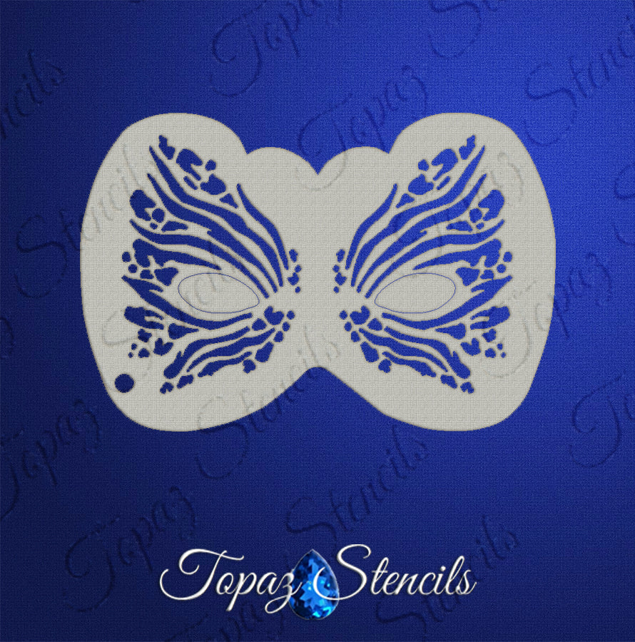 Tiger Flutter Eyes stencil