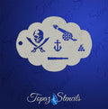 Pirate Elements stencil