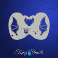 Winged Bat Mirror Eye stencil