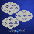 Damask Elements Collection stencil