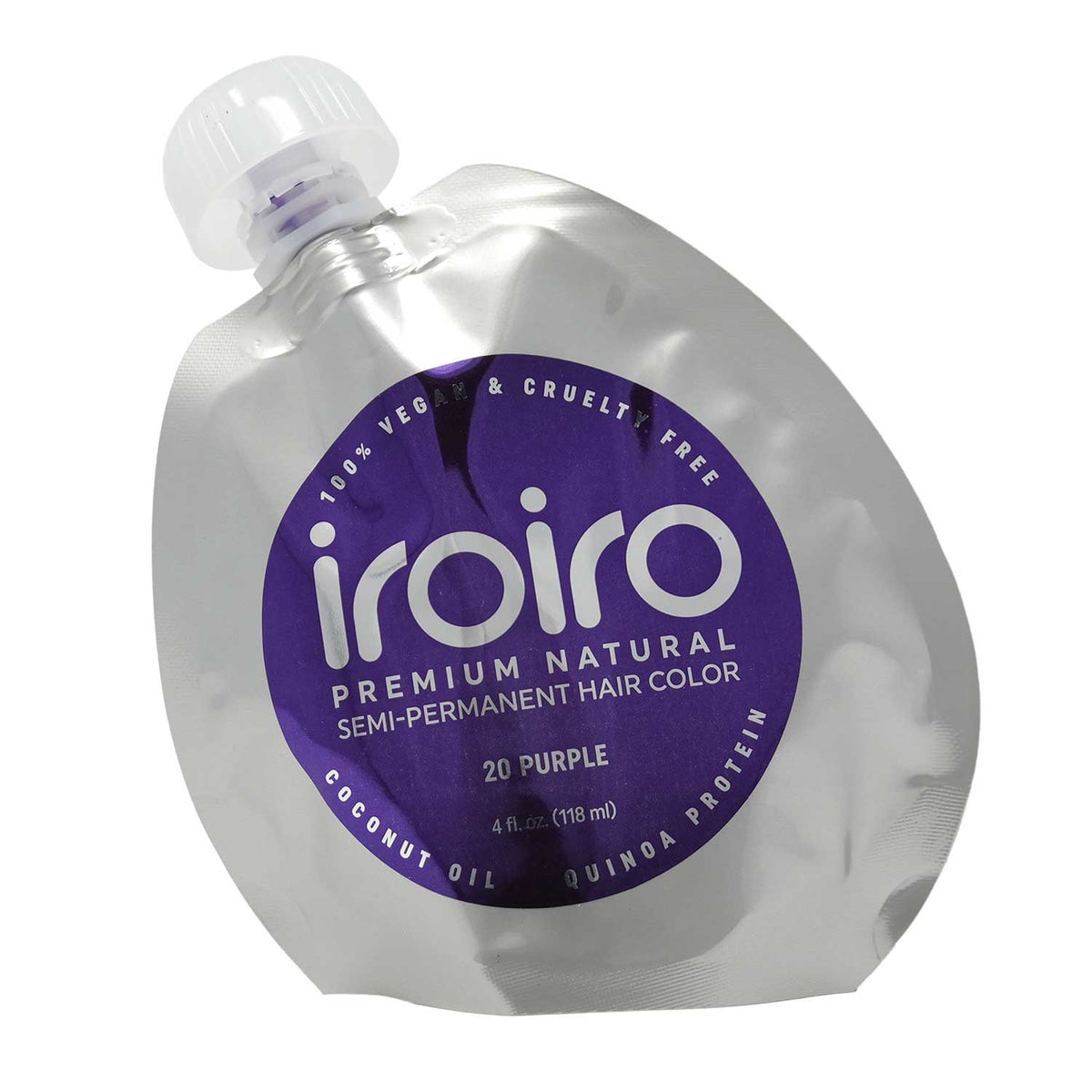 IroIro Premium Semi-Permanent Hair Color 4oz - 20 Purple