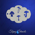 Mushrooms Set 1 stencil