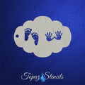 Baby Feet and Hands stencil