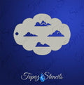 Flat Bottomed Clouds stencil